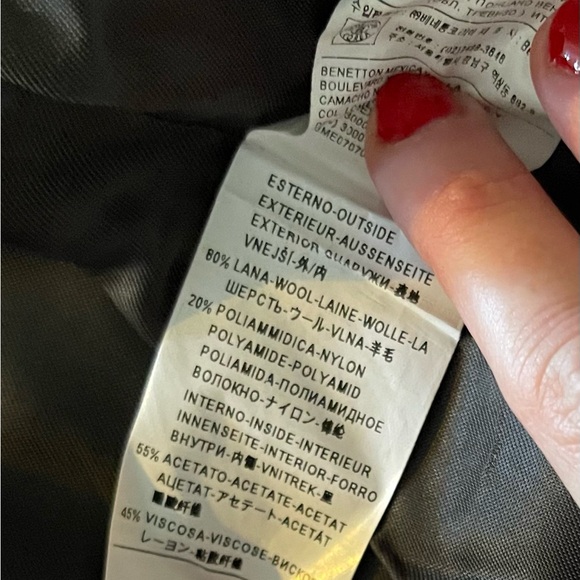 Benetton Demi Coat Mock Neck - Picture 8 of 8